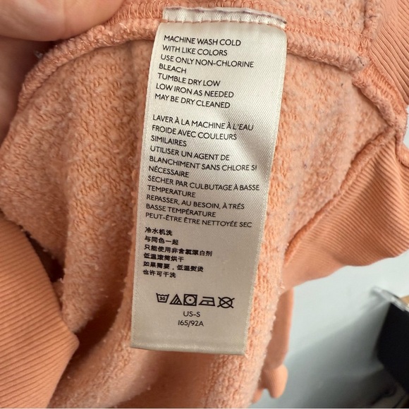 Free People oversized High Road Pullover size Small quarter-zip hoodie pink - Picture 6 of 9